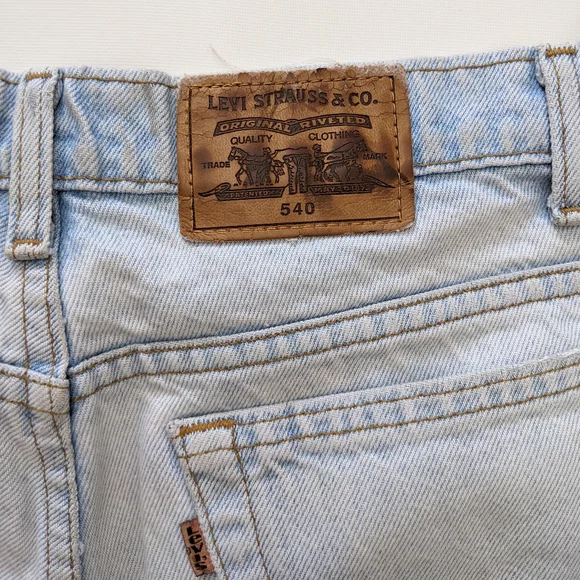 Vintage Levi's 540 orange tab jeans pants, size 36 x 30 - Picture 3 of 7